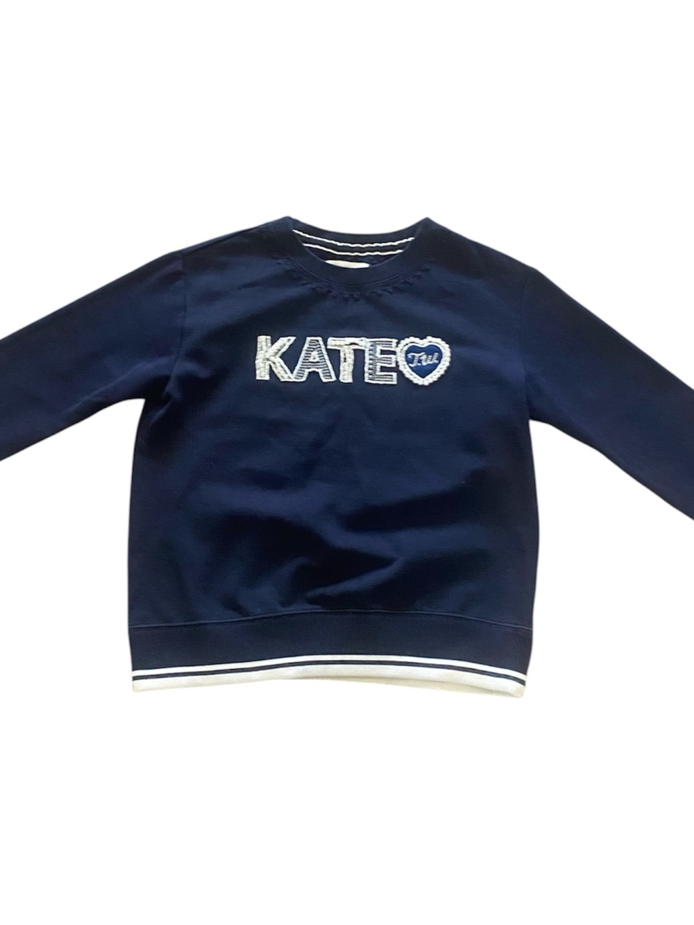 Vintage Teenie Weenie "Kate" Navy Blue Collegiate Crewneck Sweatshirt